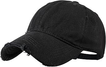 Baseball Cap for Men Women Vintage Distressed Golf Dad Hat Adjustable Washed Cotton Baseball Hat Unisex