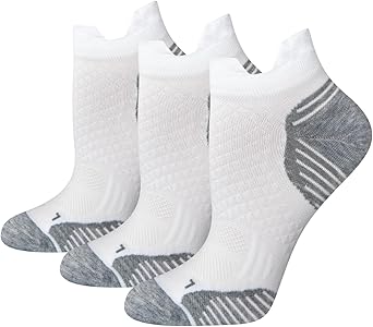 Amazon Essentials Women's Athletic Performance Low Cut Running Socks, Cushioned with Tab Back