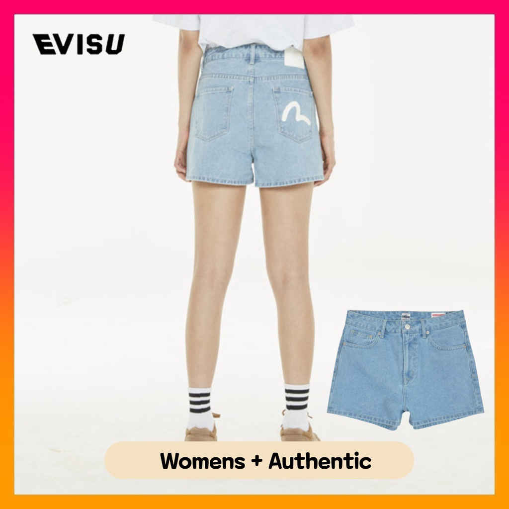 100% Authentic Evisu Women's Hills Denim Short