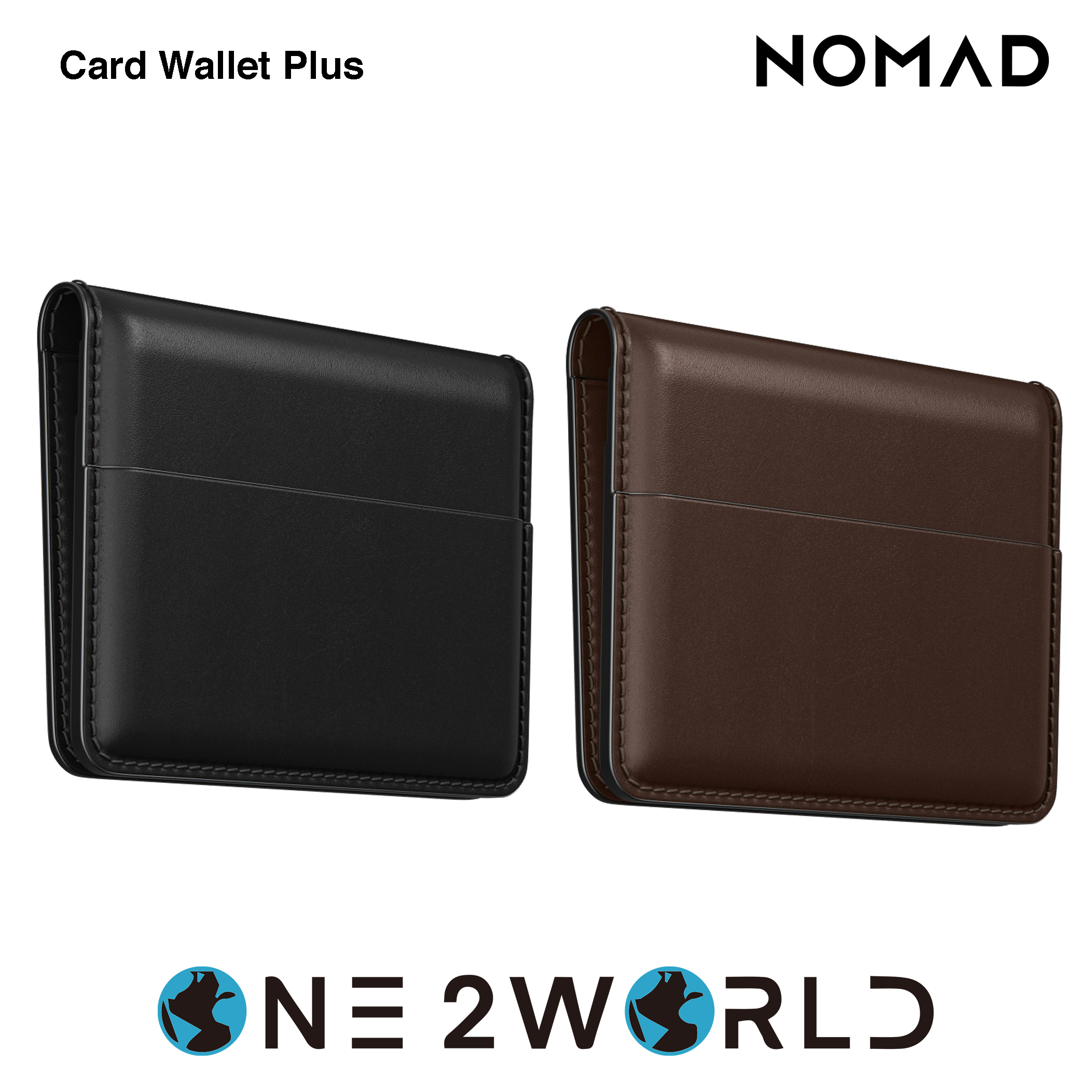 Nomad Horween Leather Card Wallet Plus