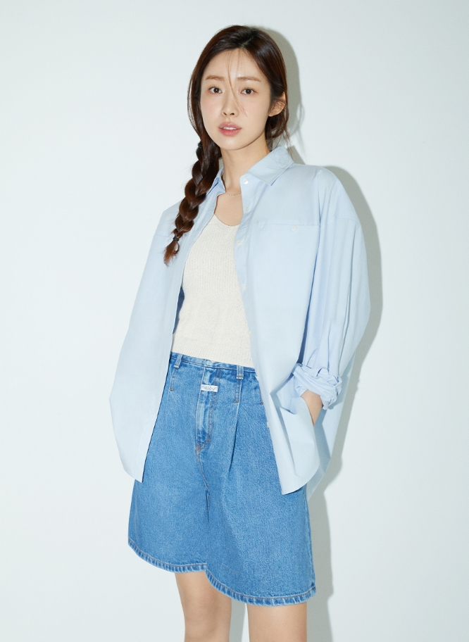 [MARITHE FRANCOIS GIRBAUD ] 100％ Authentic W BERMUDA DENIM PANTS