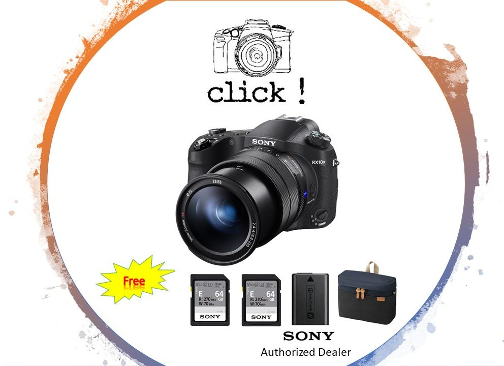 Sony Digital Camera Cyber-shot DSC-RX10 IV / DSC-RX10M4 (FREE 2X64GB+ SONY NP-FW50 BATTERY + SONY BAG)